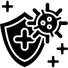 Solid Black Immunity Icon