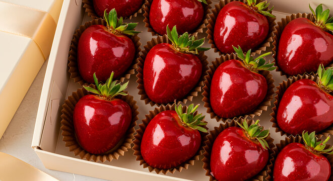 morango do amor - strawberry of love, love strawberry - straberry candy in copy space isolatec background
