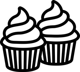 Cupcakes Line Icon