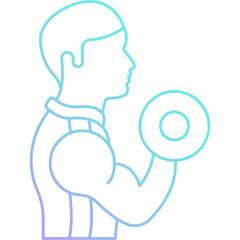 Gradient Fitness Icon