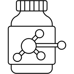 Line Art Amino Acids Icon
