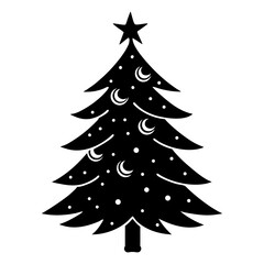 christmas tree vector illustration