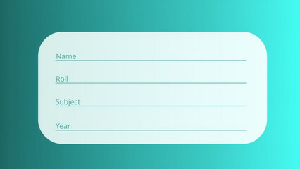 vector notebook form box