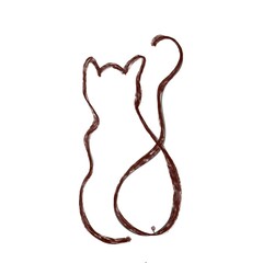  cat line art illustration 
