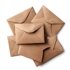 Obraz premium Photo of Envelopes Isolated on white background