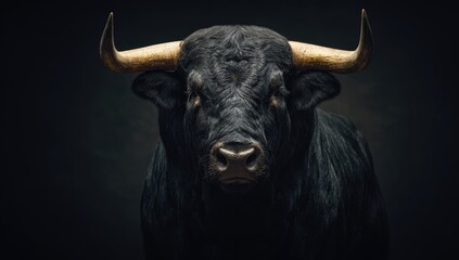 Naklejka premium Close-up bull portrait