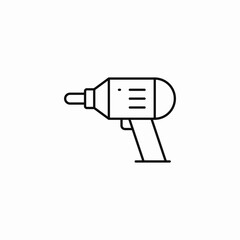 handheld power drill icon sign vector