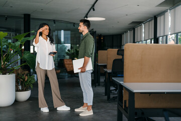 Modern, inclusive, and collaborative atmosphere in the office. They warmly welcome the new colleague