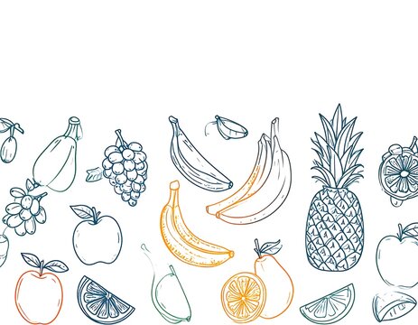 Hand-drawn fruit illustration