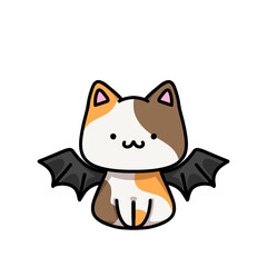 [Halloween Edition] Bat - Calico cat