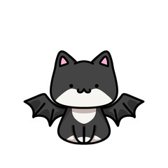 [Halloween Edition] Bat - Tuxedo cat