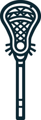 Lacrosse Stick with Mesh Clipart