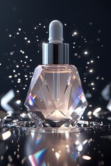 Cosmetic packaging with elegant background