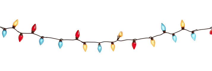 Colorful string of Christmas lights (3)
