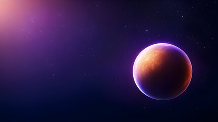 Fototapeta premium Outer space with planets, stars and galaxy. Close up of planet from space. Abstract planets and space background