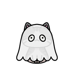 [Halloween Edition] Ghost - Tabby cat