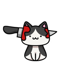 [Halloween Edition] Kitchen - Tuxedo cat
