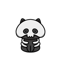 [Halloween Edition] Skeleton - Black cat