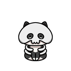 [Halloween Edition] Skeleton - Tuxedo cat