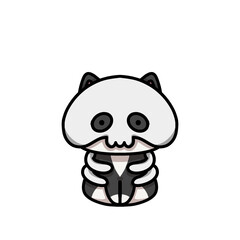 [Halloween Edition] Skeleton - Tuxedo cat