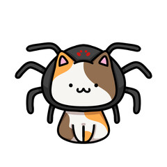 [Halloween Edition] Spider - Calico cat