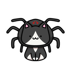 [Halloween Edition] Spider - Tuxedo cat