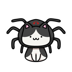 [Halloween Edition] Spider - Tuxedo cat