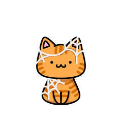 [Halloween Edition] Web - Ginger cat