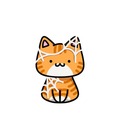 [Halloween Edition] Web - Ginger cat