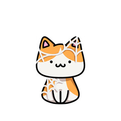 [Halloween Edition] Web - Ginger cat