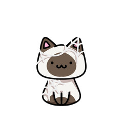 [Halloween Edition] Web - Siamese cat