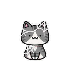 [Halloween Edition] Web - Tabby cat