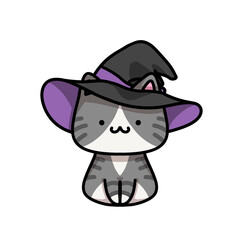 [Halloween Edition] Witch hat - Tabby cat