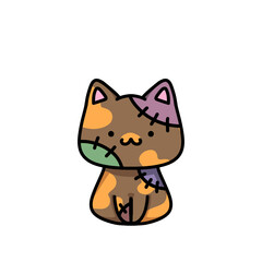 [Halloween Edition] Zombie - Calico cat