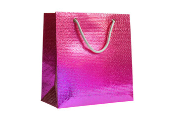 Pink gift bag with subtle ombre effect