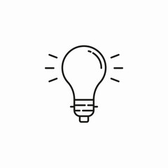 light bulb idea icon sign vector