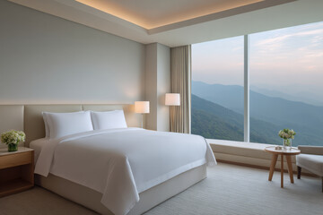 ai concierge offers luxurious hotel room designed for ultimate comfort and tranquility