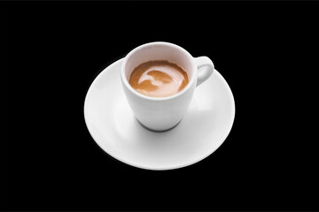 Coffee Cup Isolated on Black Background