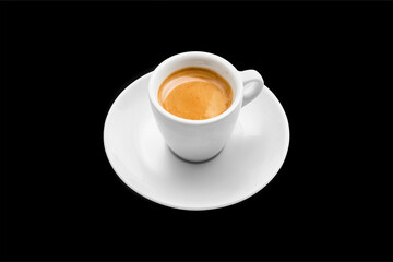 Coffee Cup Isolated on Black Background