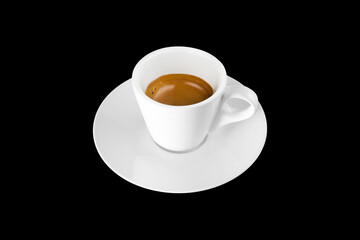 Coffee Cup Isolated on Black Background