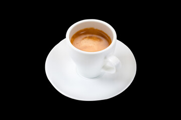 Coffee Cup Isolated on Black Background