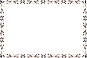 Unique Black and Red Frame, Photo Frame, Unique Border Frame with White Background, Unique Frame