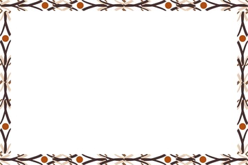 Unique Black and Sharp Red Frame, Photo Frame, Unique Border Frame with White Background, Unique Frame