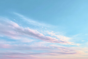 Fototapeta premium serene display of soft sky color gradients blending smoothly showcasing shades of blue pink and purple