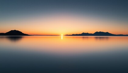 Naklejka premium Spectacular Sunrise Over Playa De Muro In Alcudia, Majorca, Spain: A Breathtaking View Of Nature'S Beauty And Tranquility.