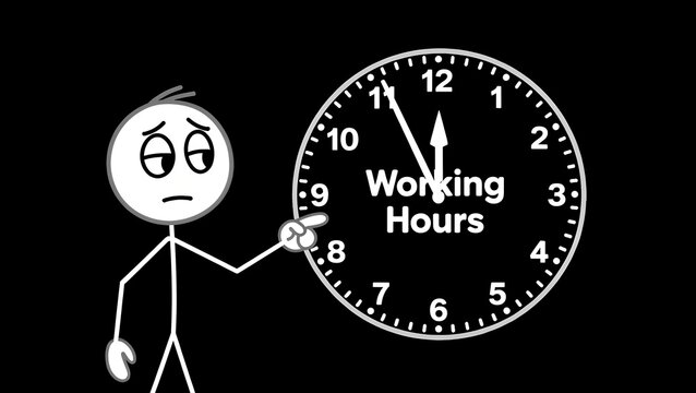 stickman, working hours