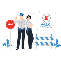 403 Access Denied – Security Alert Illustration