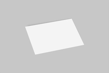 A4 Postcard Mockup Design Blank