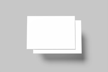 A4 Postcard Mockup Design Blank
