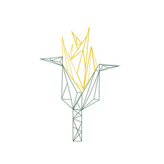 Geometric abstract corn line work design, Geometric abstract corn line work design